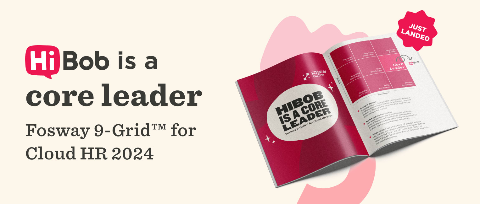 HiBob core leader report, Fosway 9-Grid™ for Cloud HR 2024, showcasing analysis and insights on HR solutions., Fosway 9-Grid, Cloud HR 2024