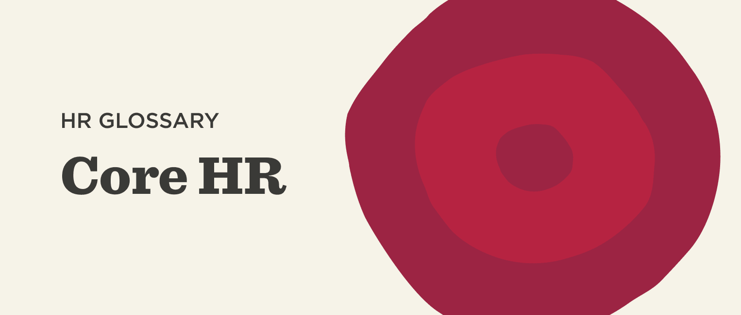 HR glossary with bold text for 