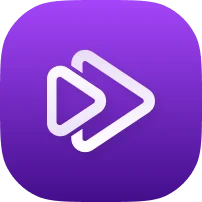 play-button-icon, purple-background
