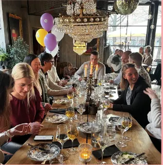 dining scene, celebration decor