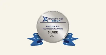 brandon-hall-group-silver-award-2021, excellence-in-technology-awards-medal