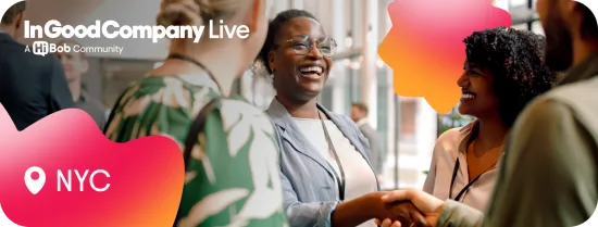 InGoodCompany Live event in NYC, featuring engaged professionals networking with smiles and conversation. , InGoodCompany, NYC
