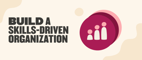 Build a skills-driven organization with icons of people and growth in a clean, modern design. skills-driven, organization-growth