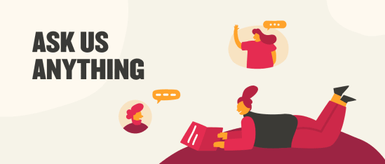 ask-us-anything, person-using-laptop-with-speech-bubbles
