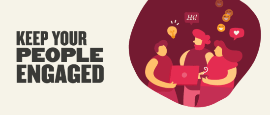 keep-your-people-engaged, engaged-team-interaction