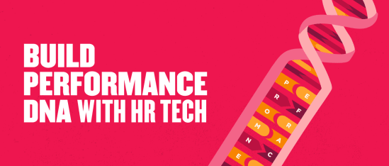 build performance dna with hr tech, colorful dna strand representing performance in HR technology