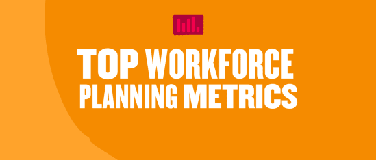 top-workforce-planning-metrics, orange-background-visual-graphic