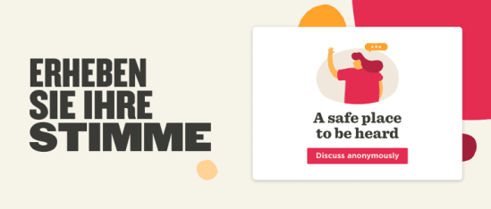 Erheben Sie Ihre Stimme, A safe place to be heard