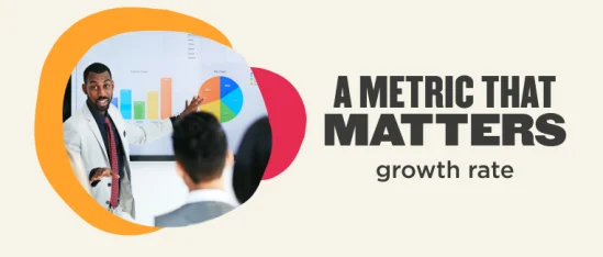business presentation, growth rate metrics