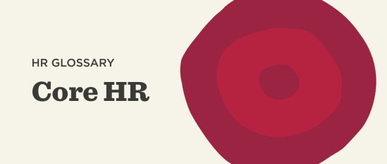 HR glossary with bold text for 