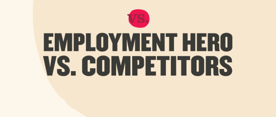 employment hero vs competitors, visual comparison of employment hero brand against competitors in business context