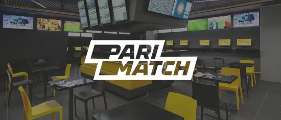 sports betting lounge, modern interior with yellow chairs and multiple screens displaying sports events