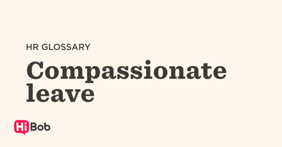 HR glossary definition of 
