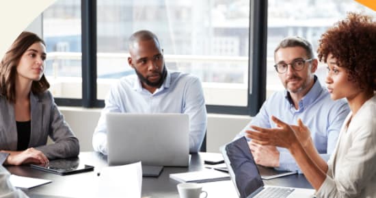 business meeting, diverse team discussion