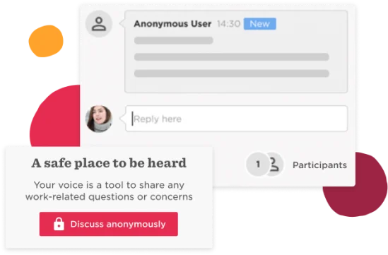discussion forum, anonymous feedback platform