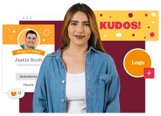 birthday celebration, KUDOS branding