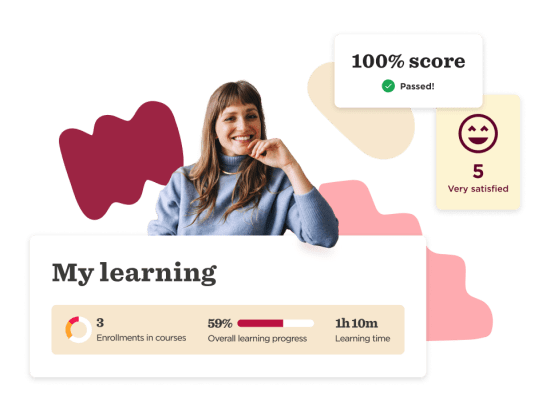 learning progress, satisfaction score