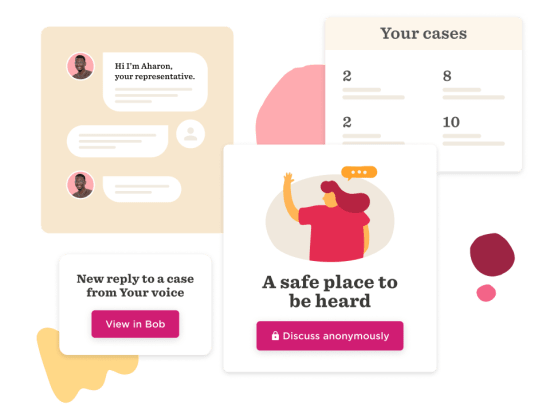 chat interface, case management system