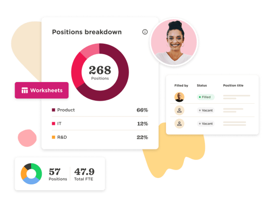 worksheets, positions-breakdown-chart
