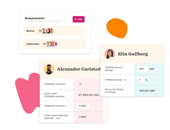 bonus options, financial dashboard user stats