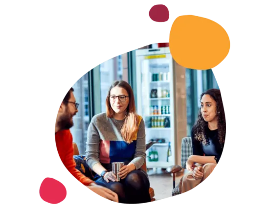 people, coffee, discussion, workspace