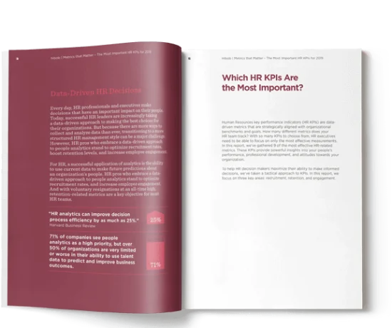 Data-driven HR decisions report highlighting key HR KPIs and analytics benefits for organizations, HR analytics report on performance indicators