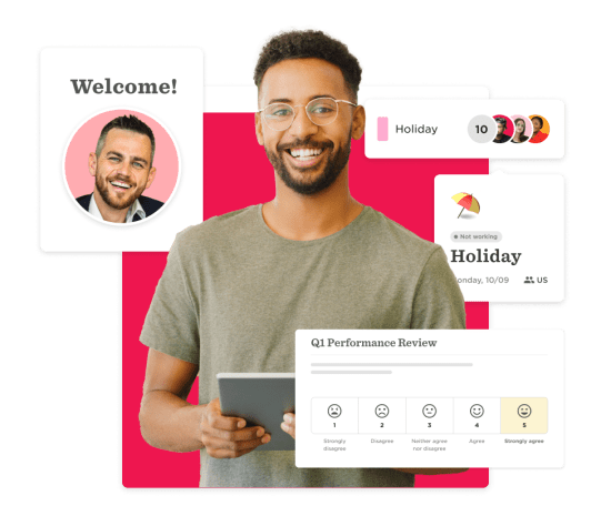 welcome, holiday, performance review, employee engagement