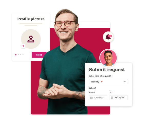 profile picture, submit request form