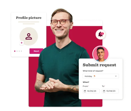 profile picture, submit request form