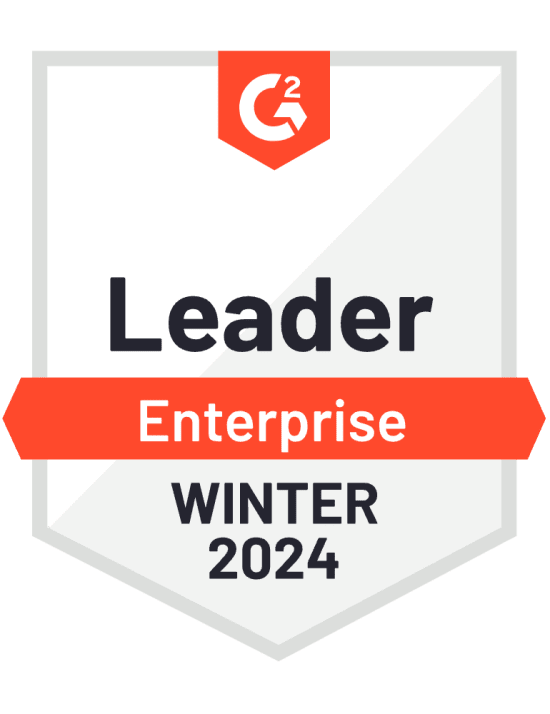 leader badge, G2 enterprise winter 2024