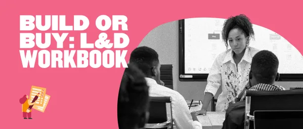 workshop-on-L&D-workbook, presentation-session-in-colorful-classroom