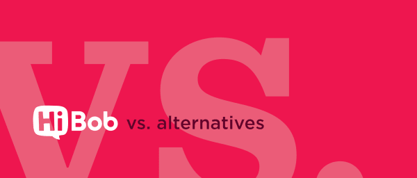 HiBob logo comparison against alternatives on vibrant pink background, showcasing a modern design., HiBob_vs_alternatives