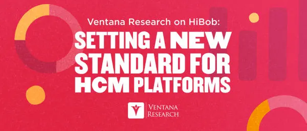 Ventana Research logo on vibrant pink background with bold text promoting HCM platform standards., VentanaResearch, HCMplatforms