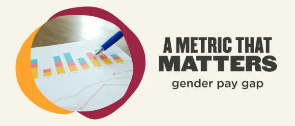 gender pay gap chart, data visualization with colored bars and graph elements