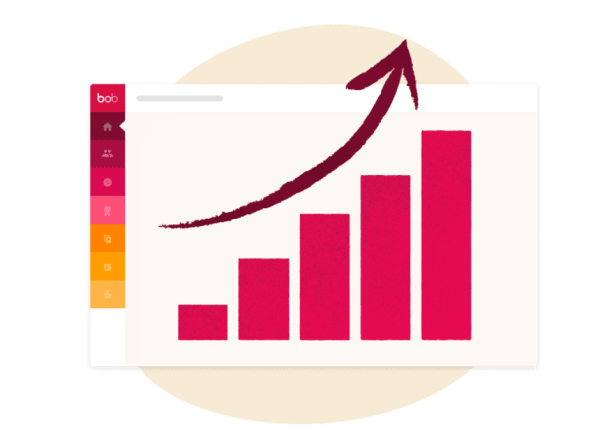 bar graph, growth trend
