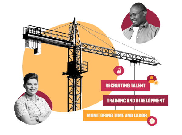 construction crane, talent development and monitoring, diversity in workforce management