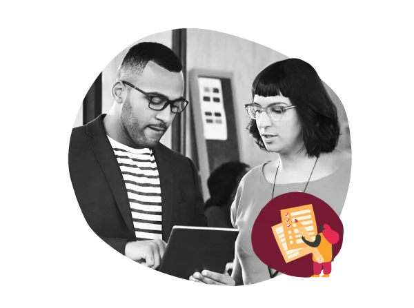 business meeting, collaboration with digital tablet