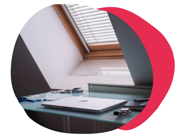 desk, workspace, natural light, laptop, minimalistic decor