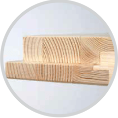 Madera laminada para puerta