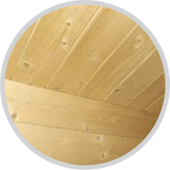 Tablas de techo de lengüeta y ranura 18 mm