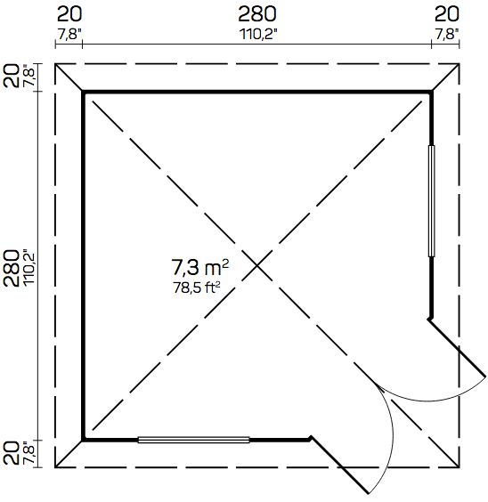 blueprint Vicky B Garden Houses