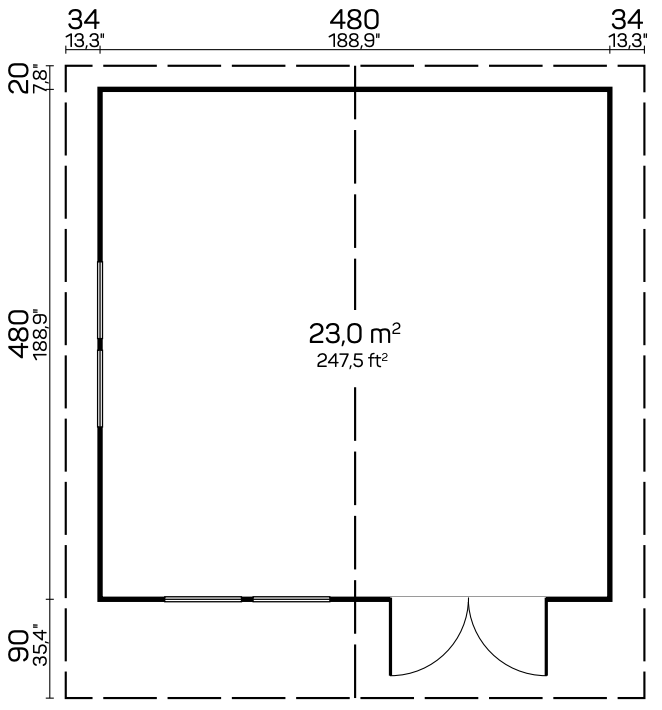 blueprint Elo 3 Garden Houses