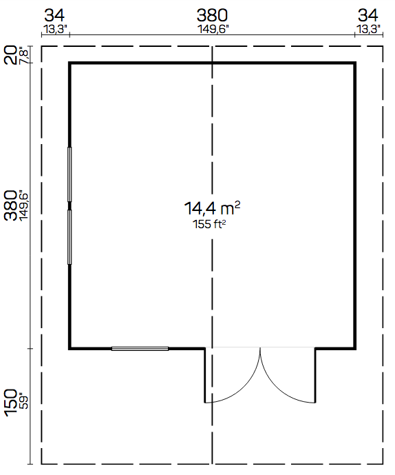 El cianotipo de Elo 1 Casitas de jardín