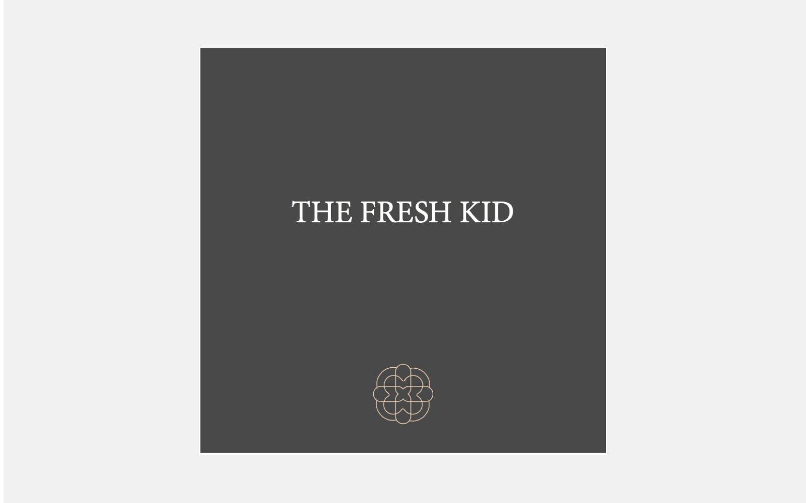 The Fresh Kid — brand identity