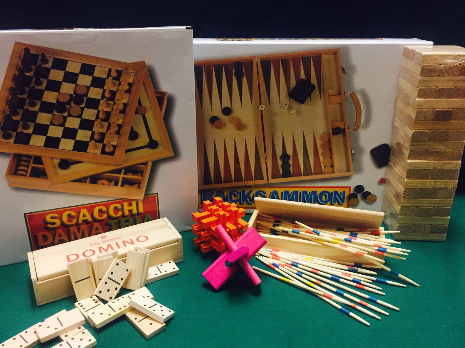 Scacchi e dama, Backgammon,Domino, Dama cinese