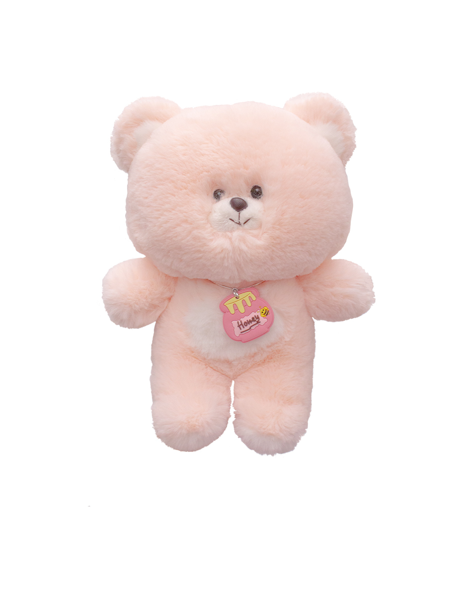 Importadora la Merced Peluches Osito de 22cm Compañero de Juego y Siesta (Rosa).