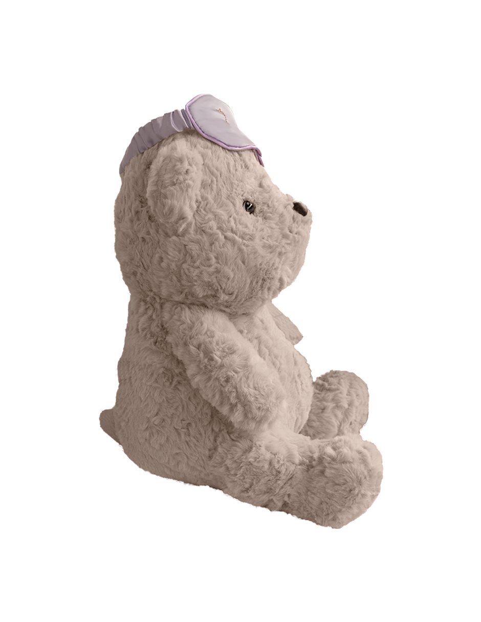 Importadora la Merced Peluches Osito con Antifas de 38cm Compañero de Juego y Siesta (Morado).