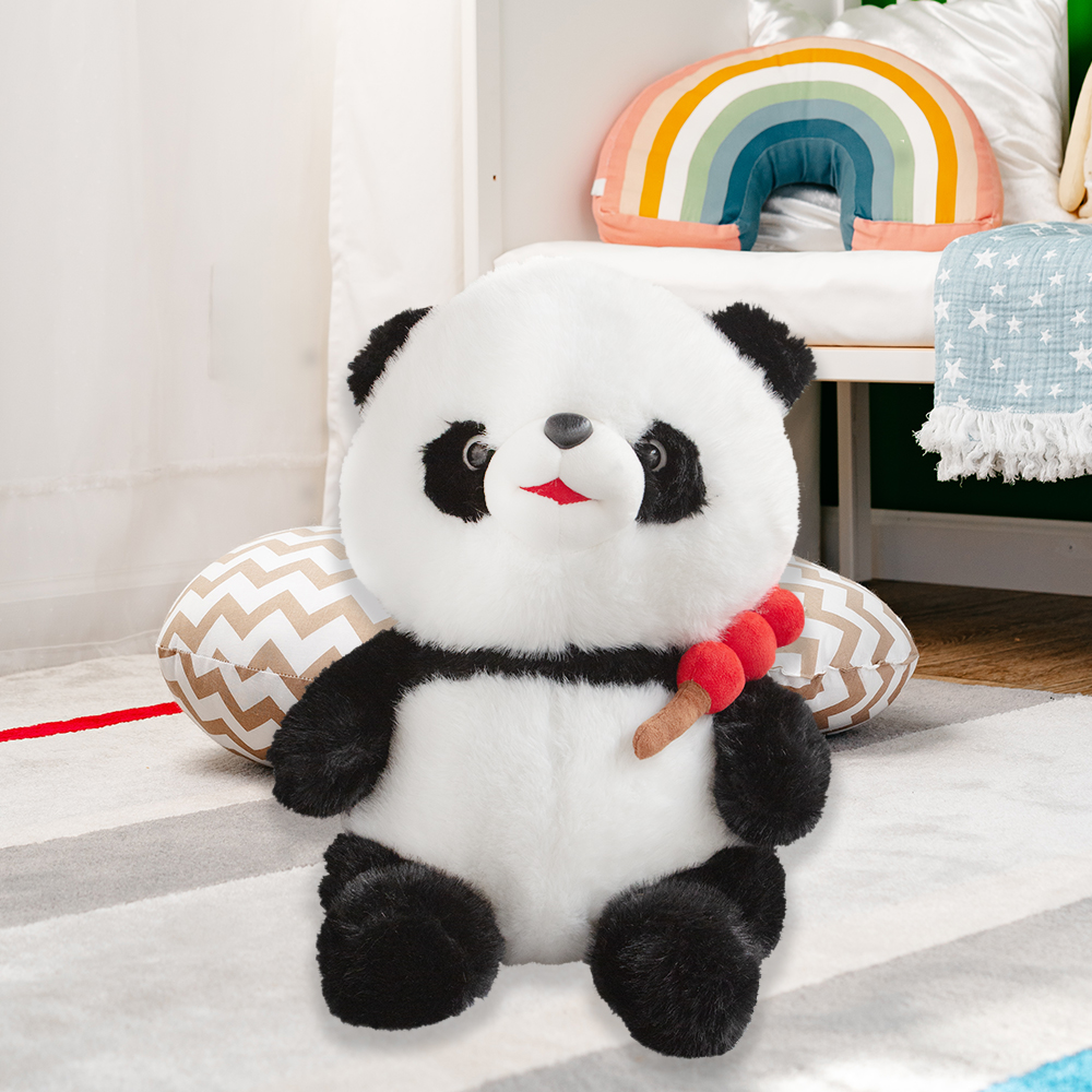 Importadora la Merced Peluches Oso Panda de 40cm Compañero de Juego y Siesta (Blanco).