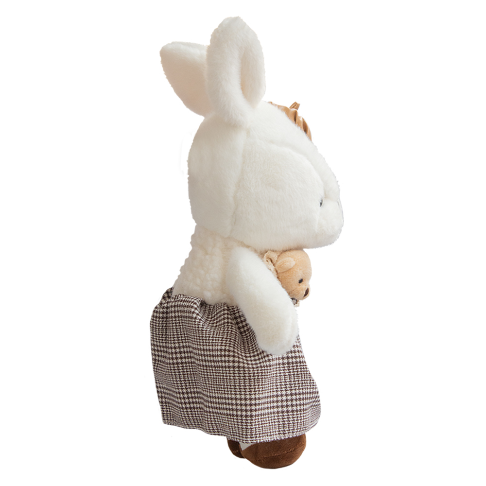 Importadora la Merced Peluches Conejitos de 35cm Compañero de Juego y Siesta (Gris).