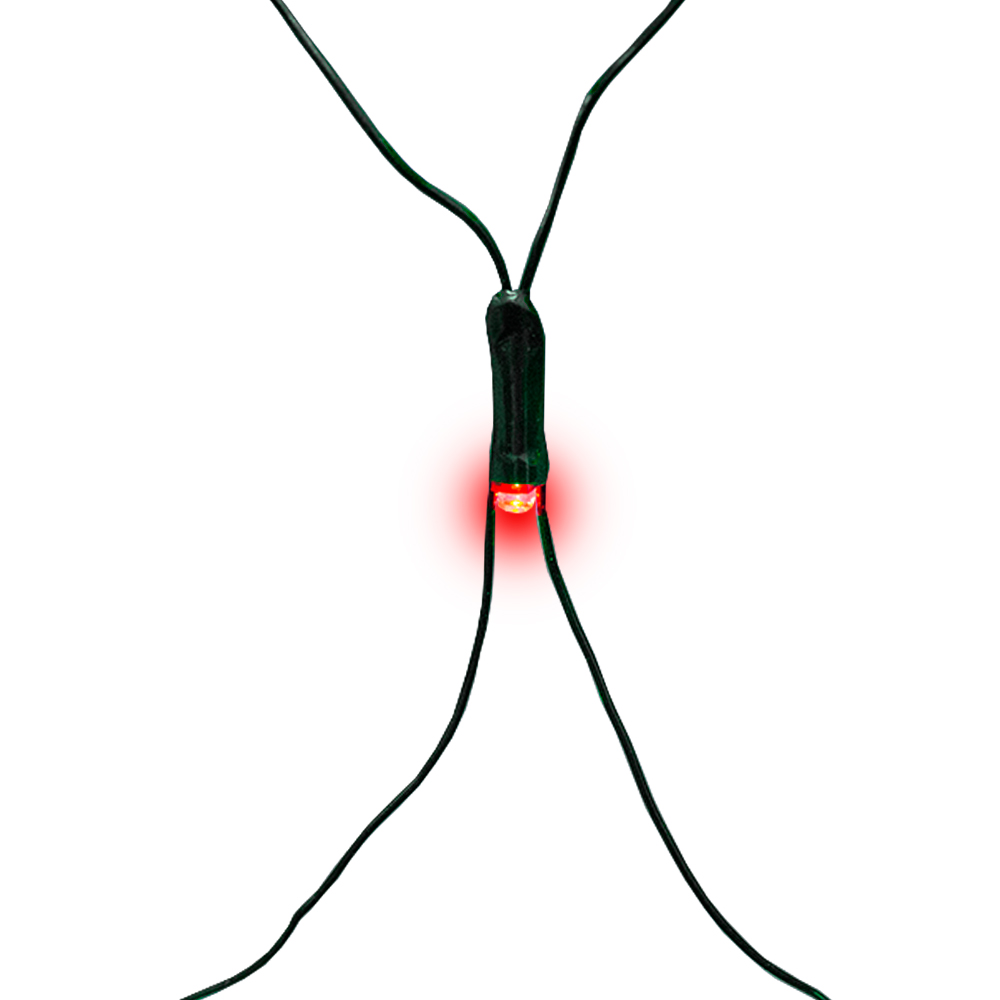 Serie tipo Red Luces LED Multicolor 320 focos cable Verde 8 Funciones 300cm
